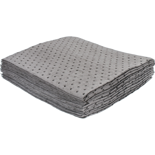 Premium Bonded Sorbent Pads, Universal, 15" x 17", 8 gal. Absorbancy Action Paper