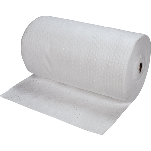 Premium Bonded Sorbent Rolls, Heavyweight, 150' L x 30" W, 50 gal. Absorbancy Action Paper