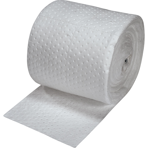 Premium Fine Fiber Sorbent Rolls, Mediumweight, 150' L x 15" W, 20 gal. Absorbancy Action Paper