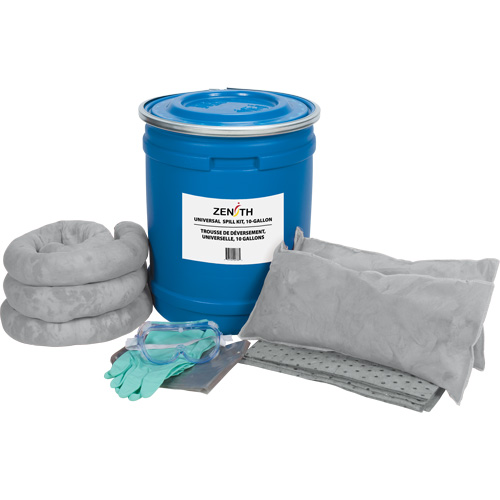 Premium Truck Spill Kit, Universal, Drum, 10 US gal. Absorbancy Action Paper