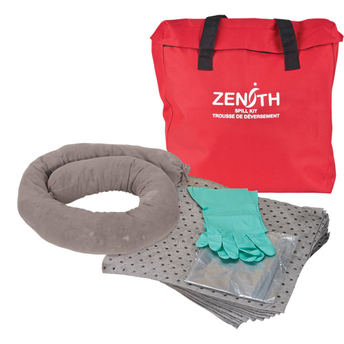 Spill Kit, Universal, Bag, 5 US gal. Absorbancy Action Paper