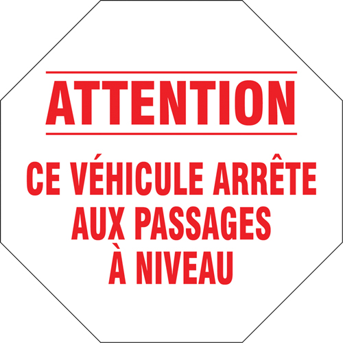 French Traffic Sign, Vinyl, 18" W x 18" H Action Paper