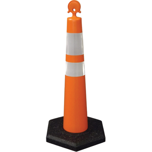 C&ocirc;ne de canalisation, Hauteur 42", Orange Action Paper