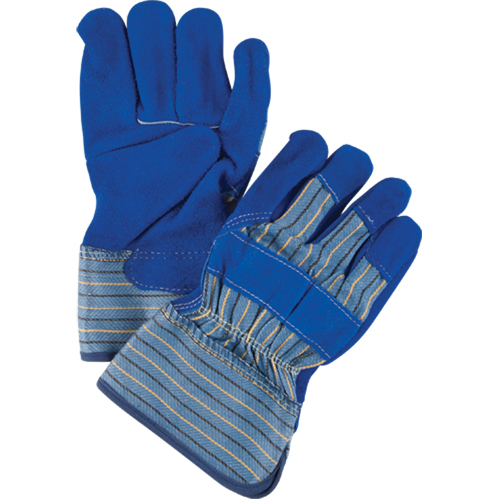 Premium Quality Fitters Gloves with Kevlar&reg; Stitching, Large, Split Cowhide Palm, Cotton Inner Lining Action Paper