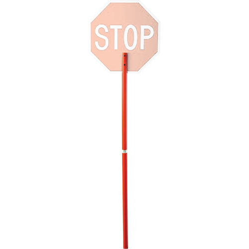 Traffic Control Sign Plastic Handle Action Paper