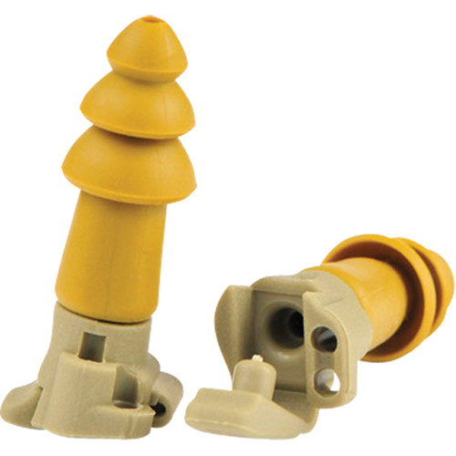 Bouchons d'oreilles BattlePlugs Impulse, Sans cordon, Paire - Boîtier en plastique, 24 dB NRR, Petit Action Paper