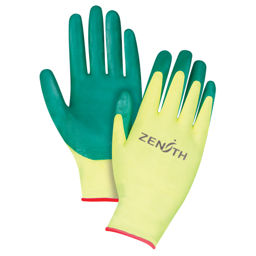 Gants de premi&egrave;re qualit&eacute; ZX-3, 7/Petit, R&ecirc;vetement Nitrile, Calibre 15, Enveloppe en Nylon Action Paper