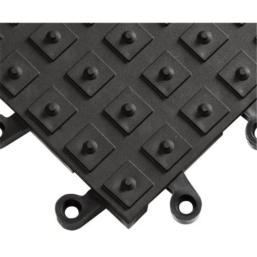 Tapis ErgoDeck avec crampons antid&eacute;rapants int&eacute;gr&eacute;s No 552, PVC, 1-1/2' la c, 1-1/2' lo, 7/8" &eacute;paisseur, Noir Action Paper