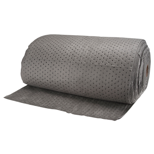 High Traffic Sorbents, Lightweight, 150' L x 30" W, 40 gal. Absorbancy Action Paper