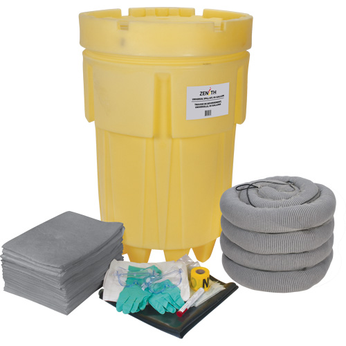 Trousse &eacute;conomique de lutte contre les d&eacute;versements, Universel, Overpack/Baril de r&eacute;cup&eacute;ration, Absorbance de 95 gal. US Action Paper