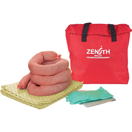 Trousse &eacute;conomique de lutte contre les d&eacute;versements, Mati&egrave;res dangereuses, Sac, Absorbance de 5 gal. US Action Paper