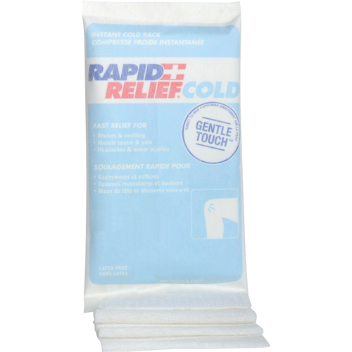 Instant Compress Packs With Self-Adhering Compression Wrap, Cold, Single Use, 6" x 9" Action Paper