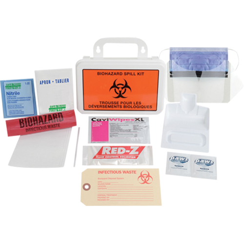 Trousse de luxe de nettoyage de d&eacute;versement, Biorisque, Mallette Action Paper