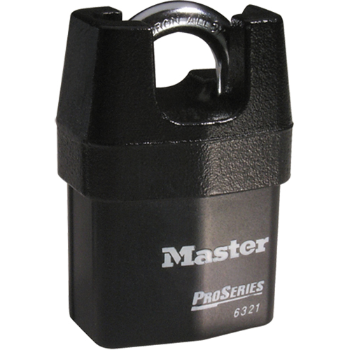 Cadenas prot&eacute;g&eacute; ProSeries, Noir, Cl&eacute;s diff&eacute;rentes, Acier lamin&eacute;, Largeur de 2-3/8" Action Paper