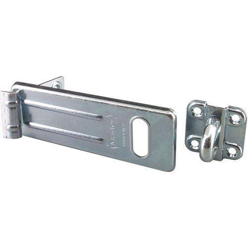 General Security Hardened Steel Hasp, Silver Action Paper
