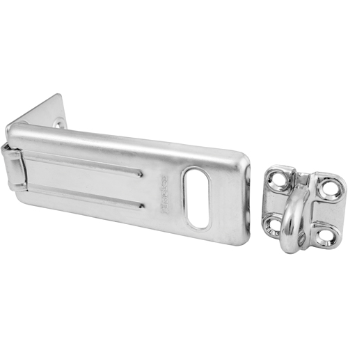 General Security Hardened Steel Hasp, Silver Action Paper