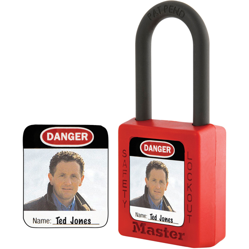 Zenex Thermoplastic Photo Padlock Identification Labels Action Paper