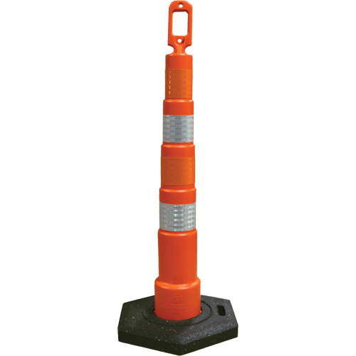 D&eacute;lin&eacute;ateurs de d&eacute;viation Grip N Go, Hauteur 49", Orange Action Paper