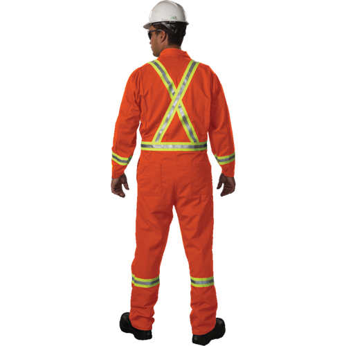 Westex UltraSoft&reg; Unlined Coveralls, Large, Orange Action Paper