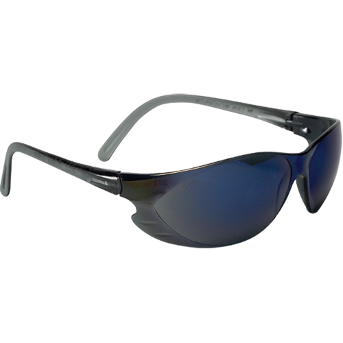 Lunettes de s&eacute;curit&eacute; &agrave; miroir bleu, Lentille Bleu/Miroir, Anti-&eacute;gratignures, R&eacute;pond ou surpasse la norme CSA Z94.3 Action Paper