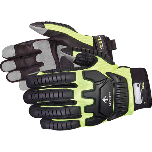 Clutch Gear&reg; Impact-Resistant Mechanic's Gloves, PVC Palm, Size Small Action Paper