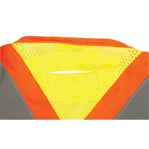 CSA Compliant High Visibility Surveyor Vest, High Visibility Lime-Yellow, 2X-Large, Polyester Action Paper