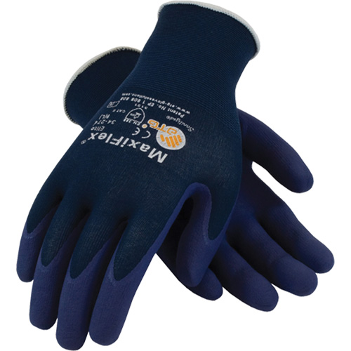 Gants ATG MaxiFlex Elite 34-274, 6/T-petit, R&ecirc;vetement Mousse de nitrile, Calibre 18, Enveloppe en Nylon Action Paper