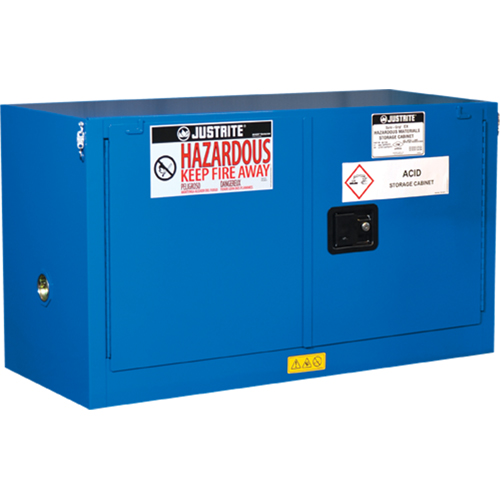 Sure-Grip&reg; Ex Hazardous Material Piggyback Safety Cabinets, 17 gal., 43" x 24" x 18" Action Paper