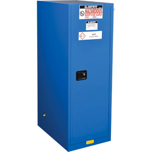 Sure-Grip&reg; Ex Hazardous Material Slimline Safety Cabinets, 54 Gal., 23.25" x 65" x 34" Action Paper