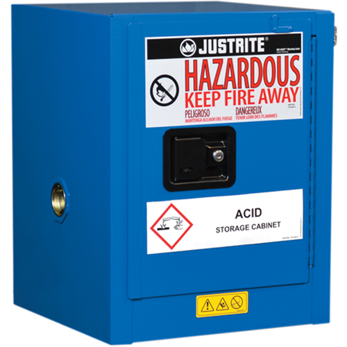 ChemCor&reg; Lined Hazardous Material Countertop Safety Cabinets, 4 gal., 17" x 22" x 17" Action Paper