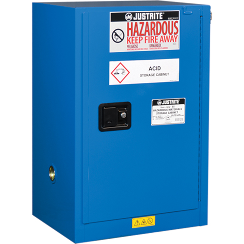 ChemCor&reg; Lined Hazardous Material Compac Safety Cabinets, 12 gal., 23.25" x 35" x 18" Action Paper