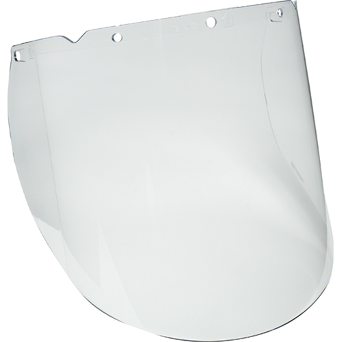 V-Gard&reg; Visor for Chemical and Splash Applications, Propionate, Clear Tint Action Paper