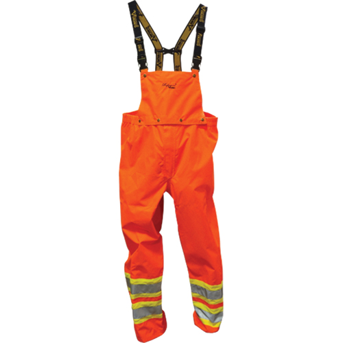 Safety Rainwear, X-Large, Polyester/PVC, Orange Action Paper