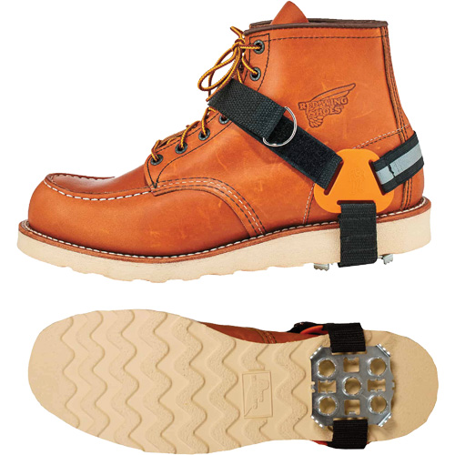 Trex 6315 Strap-On Heel Ice Cleats, Steel, Plate Traction, Large/Medium Action Paper