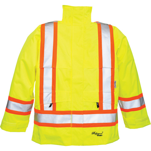 Manteaux 300 deniers Professional Journeyman, Polyester, Petit, Jaune lime haute visibilit&eacute; Action Paper