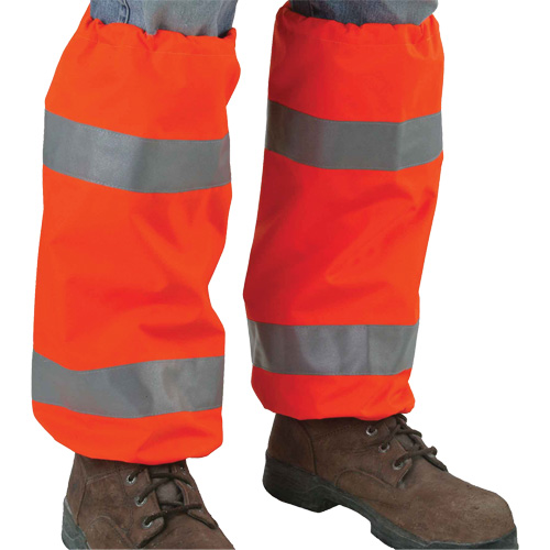 GloWear 8008 Class E High Visibility Leg Gaiters Action Paper