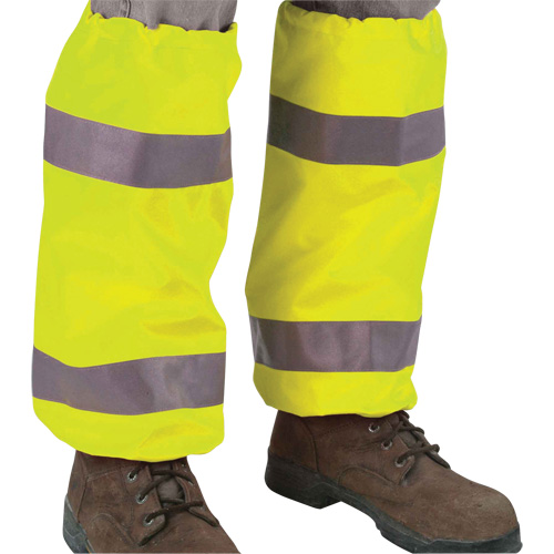 GloWear 8008 Class E High Visibility Leg Gaiters Action Paper