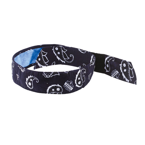Chill-Its&reg; 6705CT Evaporative Cooling Bandana, Blue Action Paper