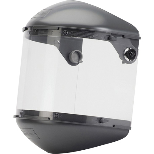 Fibre-Metal Dual 4" Crown High Performance Face Shield System, Propionate, Ratchet Suspension Action Paper