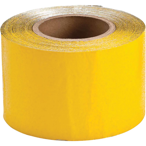 Ruban de marquage temporaire pour la chauss&eacute;e, 4" x 150', Vinyle, Jaune Action Paper