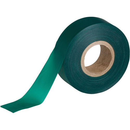Flagging Tape, 1.188" W x 150' L, Green Action Paper