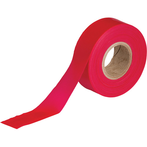 Ruban pour signalisation, 1,188" la x 300' lo, Rouge Action Paper