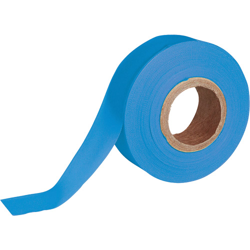 Ruban pour signalisation, 1,188" la x 150' lo, Bleu fluorescent Action Paper