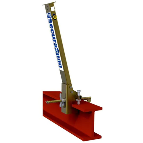 SecuraSpan I-Beam HLL Stanchion with Base Action Paper