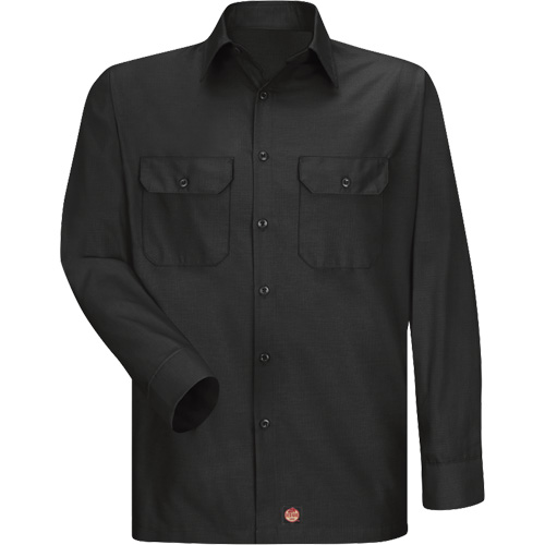Long Sleeve Ripstop Shirt, Men's, 3X-Large, Black Action Paper