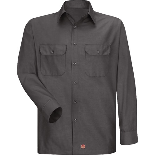 Long Sleeve Ripstop Shirt, Men's, 3X-Large, Charcoal Action Paper