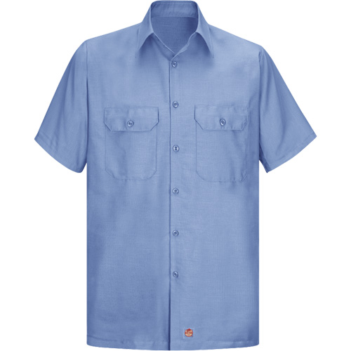 Short Sleeve Ripstop Shirt, Men's, 3X-Large, Blue Action Paper