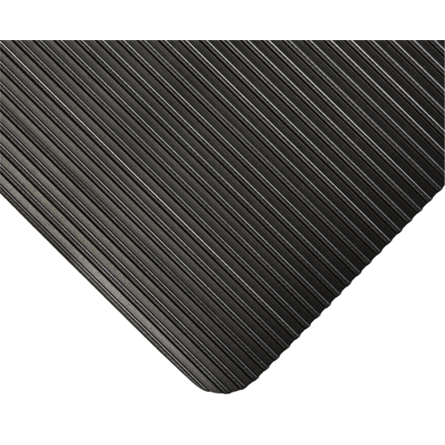 KleenSweep Mat No.391, Runner, 4' x 105' x 1/8", Black Action Paper