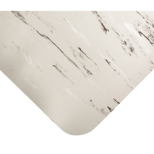 Tapis antimicrobiens Tile-Top Select no 494, Lisse, 3' x 10' x 1/2", Gris, PVC Action Paper