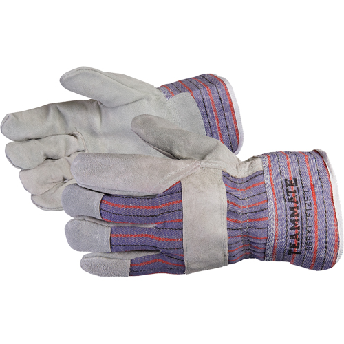 Endura&reg; Fitters Gloves, X-Large, Split Cowhide Palm Action Paper